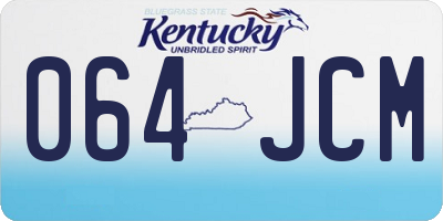 KY license plate 064JCM