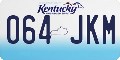 KY license plate 064JKM