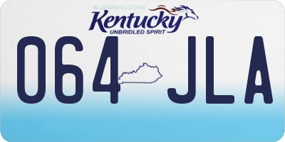 KY license plate 064JLA