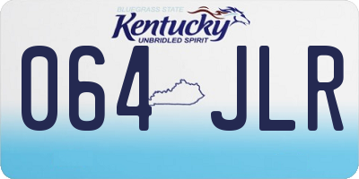KY license plate 064JLR