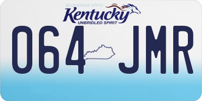 KY license plate 064JMR