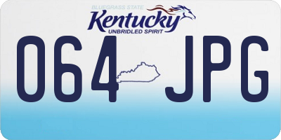 KY license plate 064JPG