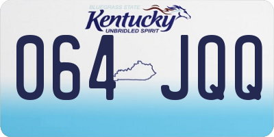 KY license plate 064JQQ