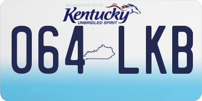 KY license plate 064LKB