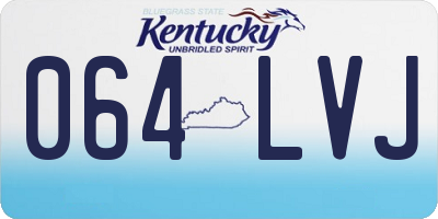 KY license plate 064LVJ