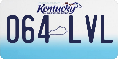 KY license plate 064LVL