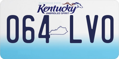 KY license plate 064LVO