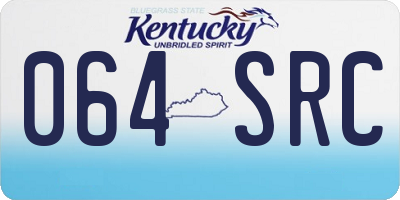 KY license plate 064SRC