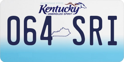 KY license plate 064SRI