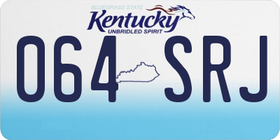 KY license plate 064SRJ