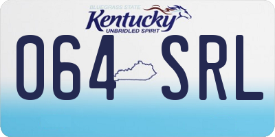KY license plate 064SRL