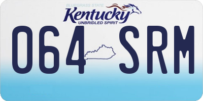 KY license plate 064SRM
