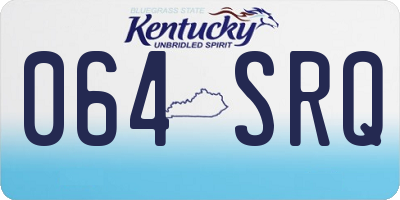 KY license plate 064SRQ