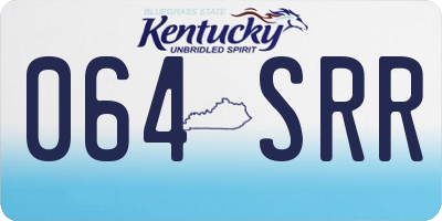 KY license plate 064SRR
