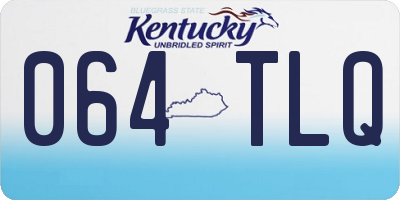 KY license plate 064TLQ