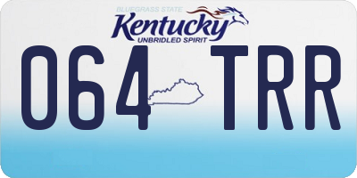 KY license plate 064TRR
