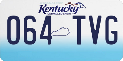 KY license plate 064TVG