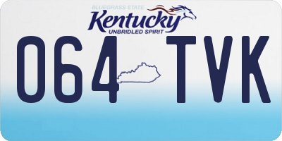 KY license plate 064TVK