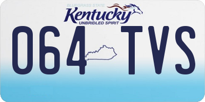 KY license plate 064TVS
