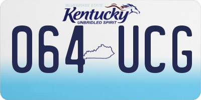 KY license plate 064UCG