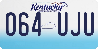 KY license plate 064UJU