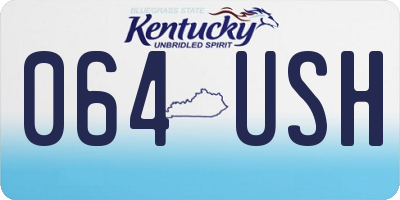 KY license plate 064USH