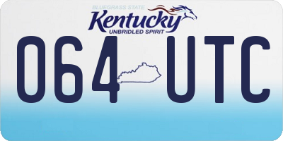 KY license plate 064UTC