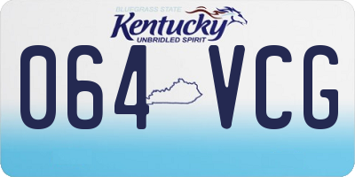KY license plate 064VCG