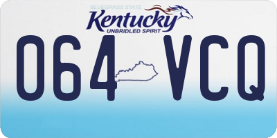 KY license plate 064VCQ