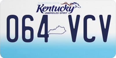 KY license plate 064VCV