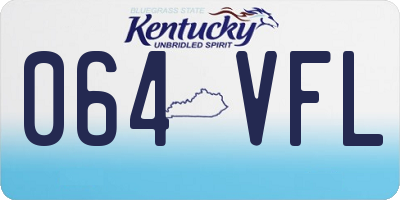 KY license plate 064VFL