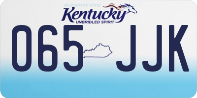 KY license plate 065JJK