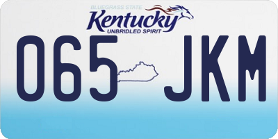 KY license plate 065JKM