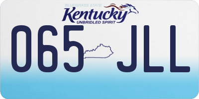 KY license plate 065JLL
