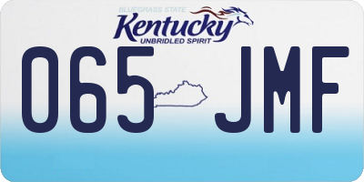 KY license plate 065JMF