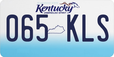 KY license plate 065KLS