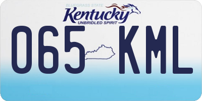 KY license plate 065KML