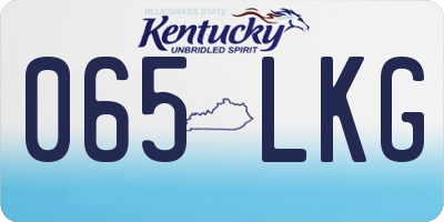 KY license plate 065LKG