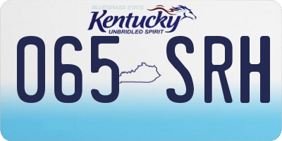 KY license plate 065SRH