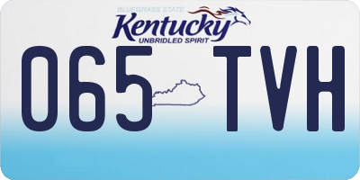 KY license plate 065TVH