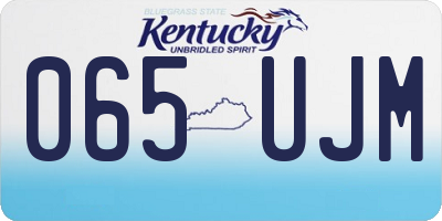KY license plate 065UJM