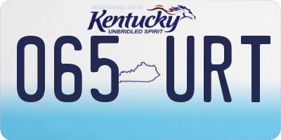 KY license plate 065URT