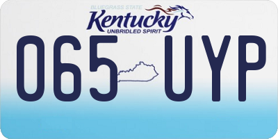 KY license plate 065UYP