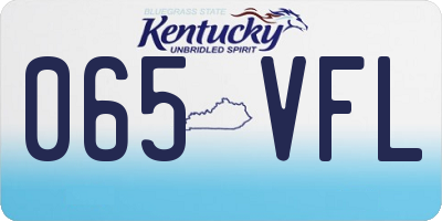 KY license plate 065VFL