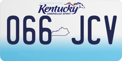 KY license plate 066JCV