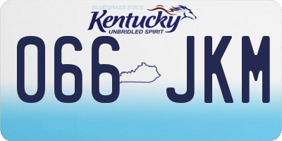 KY license plate 066JKM