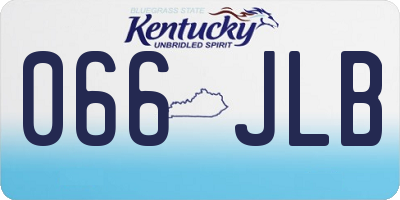 KY license plate 066JLB