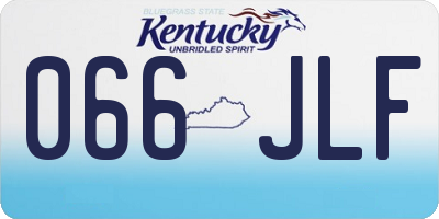 KY license plate 066JLF