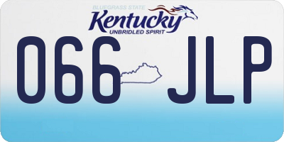 KY license plate 066JLP
