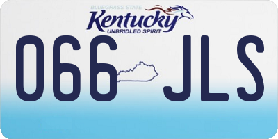 KY license plate 066JLS